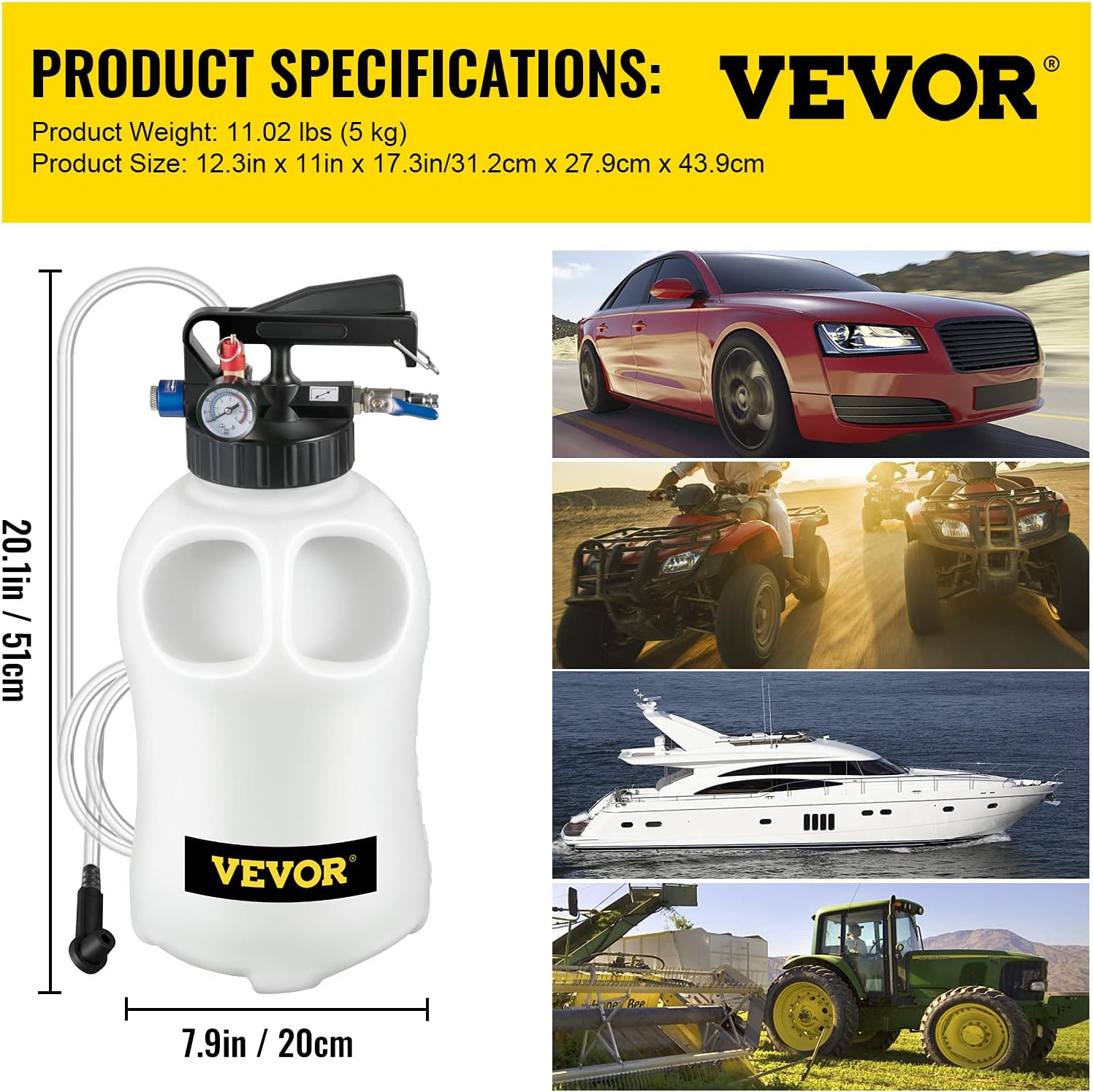 10-Liter Two-Way Transmission Fluid Refill & Extraction Pump Kit