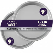 9-Inch Aluminum Round Cake Pan Set
