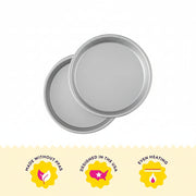 9-Inch Aluminum Round Cake Pan Set
