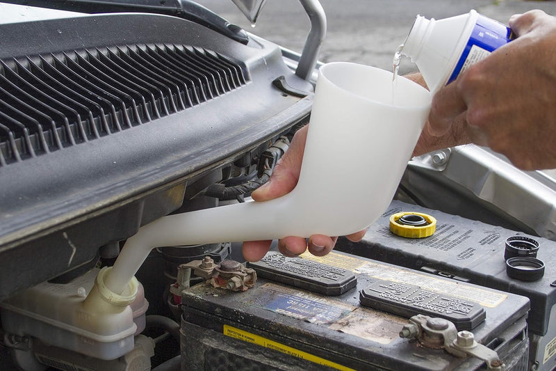 Right-Angle Automotive Fluid Funnel