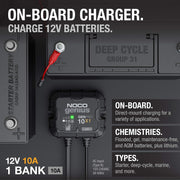 10A Waterproof Onboard Battery Charger