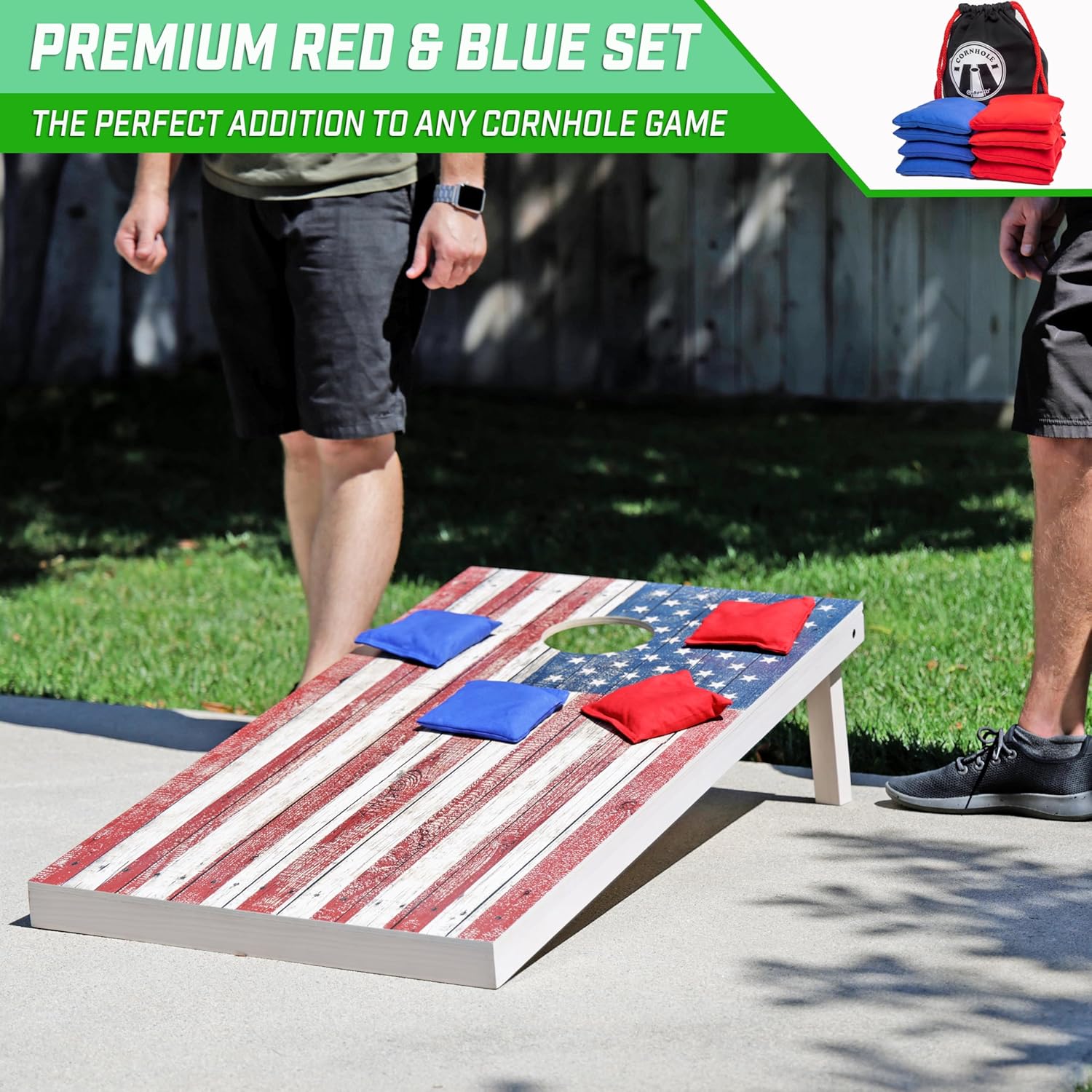 Official Regulation Cornhole Bean Bags Set (Set of 8)