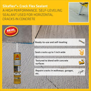 Crack Flex Self-Leveling Sealant, Gray
