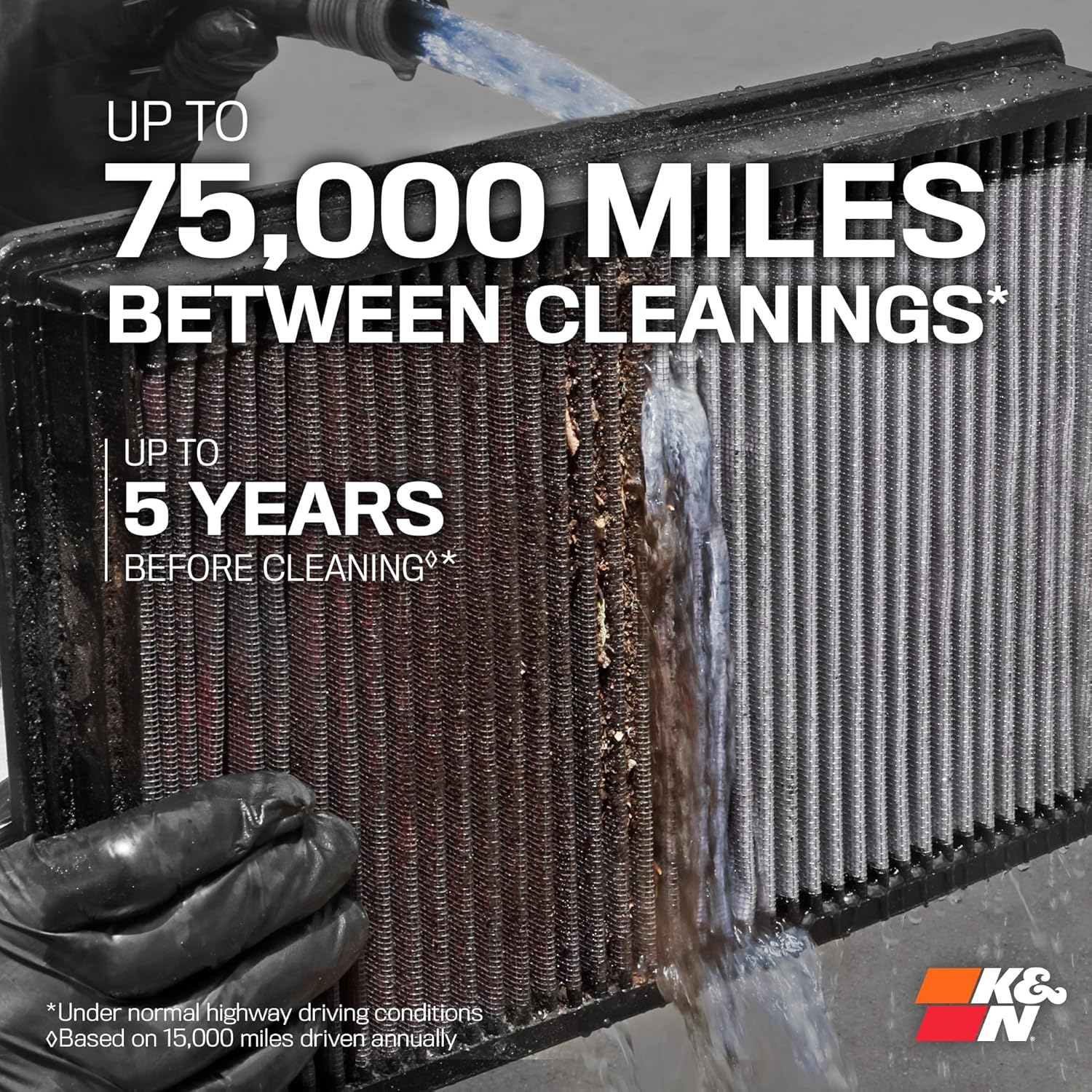 Washable High-Flow Replacement Engine Air Filter