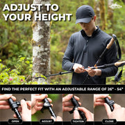Lightweight Aluminum Trekking Poles with Tip Kit