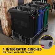 Slim Rectangular Trash Can