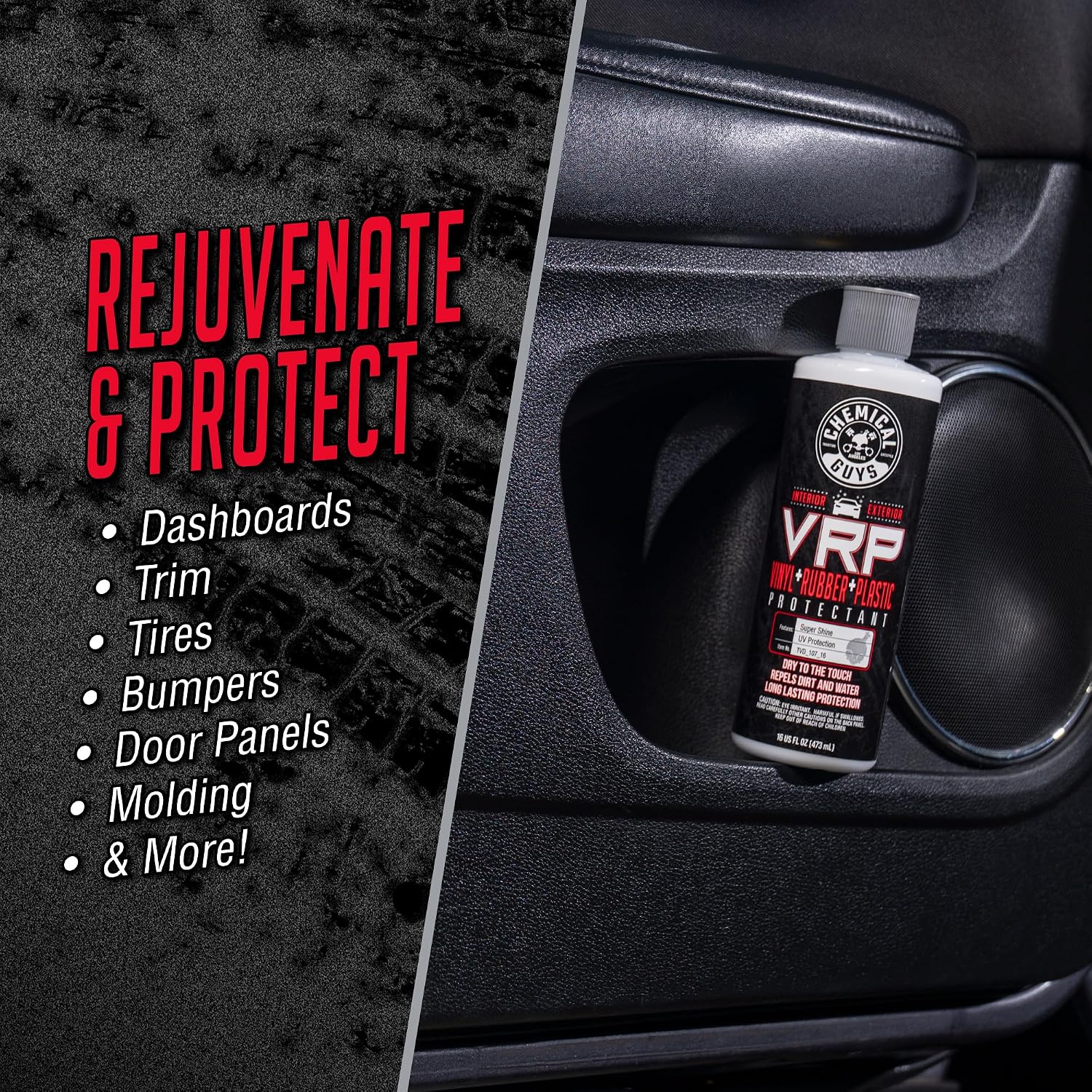 Chemical Guys VRP Vinyl, Rubber & Plastic Dressing – 16 Oz