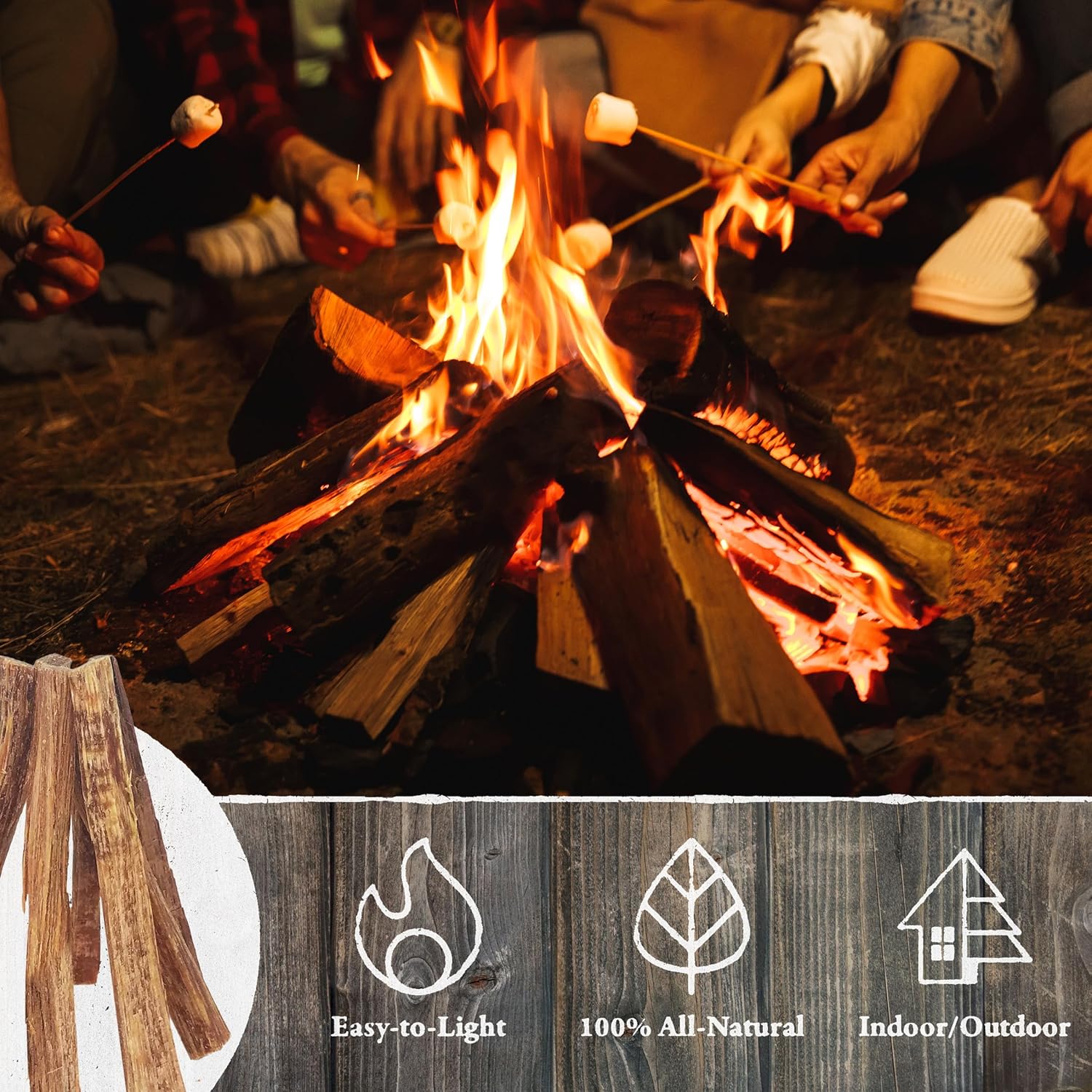 All-Natural Fatwood Fire Starter Sticks