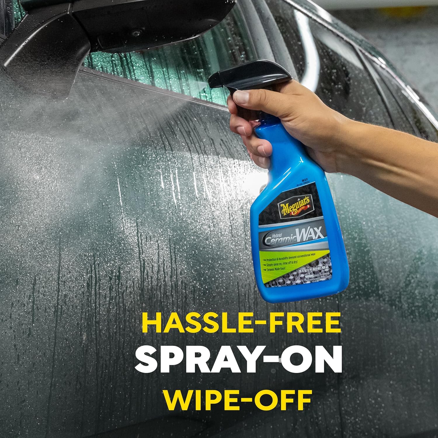 Meguiar’s Hybrid Ceramic Wax – 26 Oz, SiO₂ Spray Wax