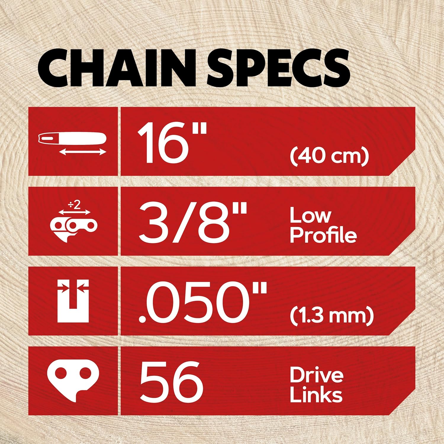16 Inch Chainsaw Chain