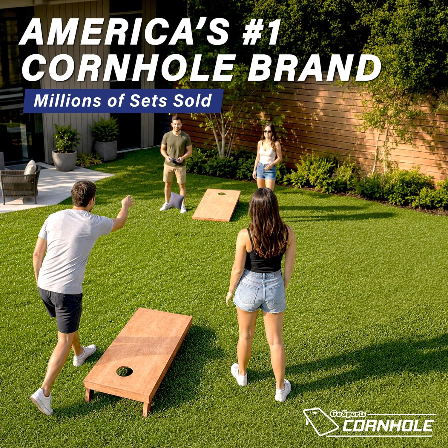 Regulation Wooden Cornhole Boards Set