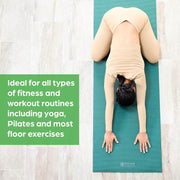 Yoga & Pilates Exercise Mat with Carry Strap