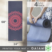 Classic Printed Non-Slip Yoga Mat – 4mm
