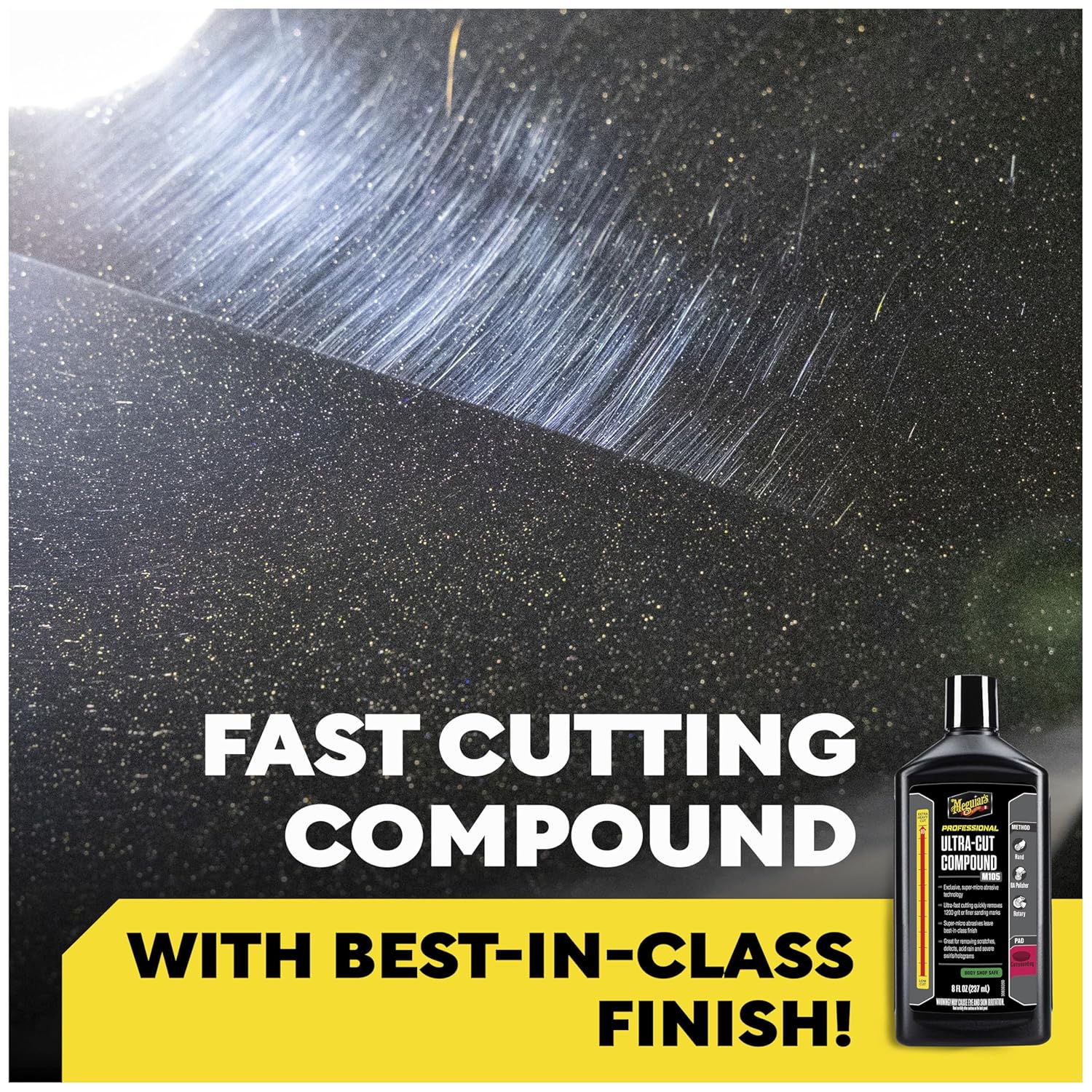 Meguiar’s M105 Ultra-Cut Compound – 8 Oz