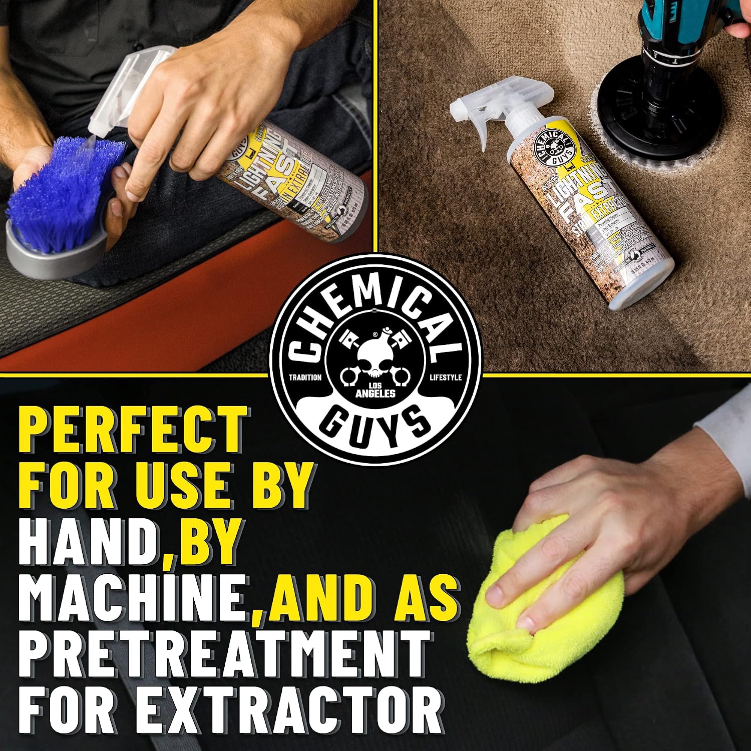 Chemical Guys Lightning Fast Carpet & Upholstery Stain Extractor – 16 Oz
