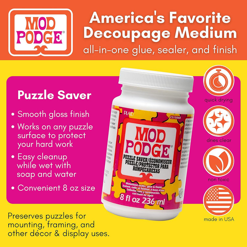 Clear-Drying Puzzle Sealer & Finish – 8 oz