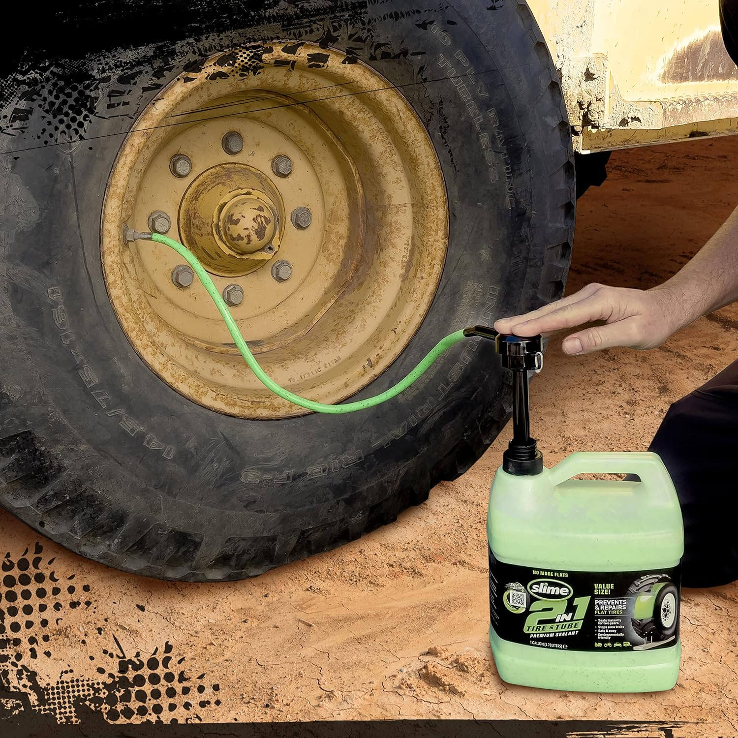 2-in-1 Tire & Tube Puncture Repair Sealant – 1 Gallon