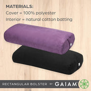 Yoga Bolster Pillow for Meditation & Stretching