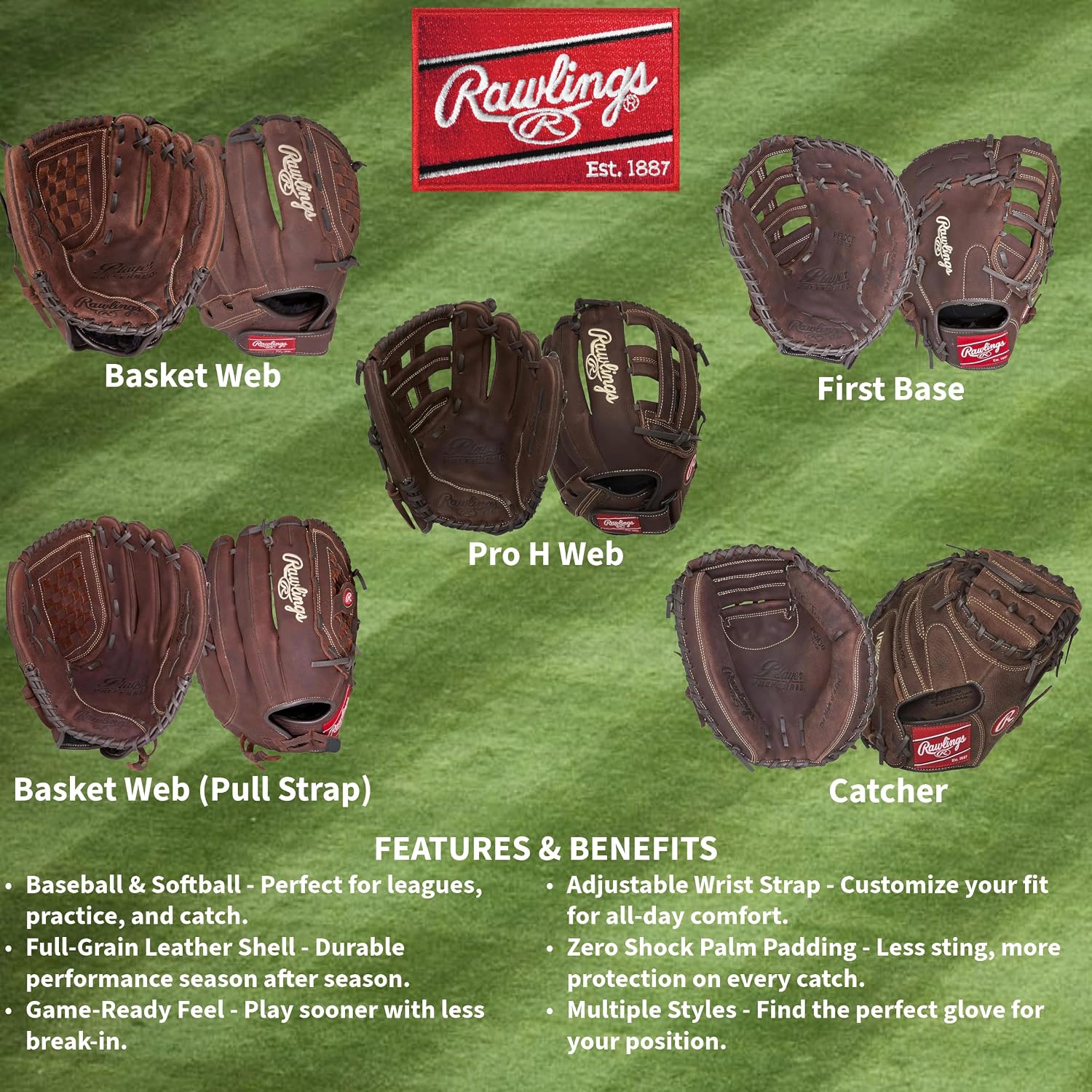 Player Preferred Baseball & Slowpitch Softball Glove