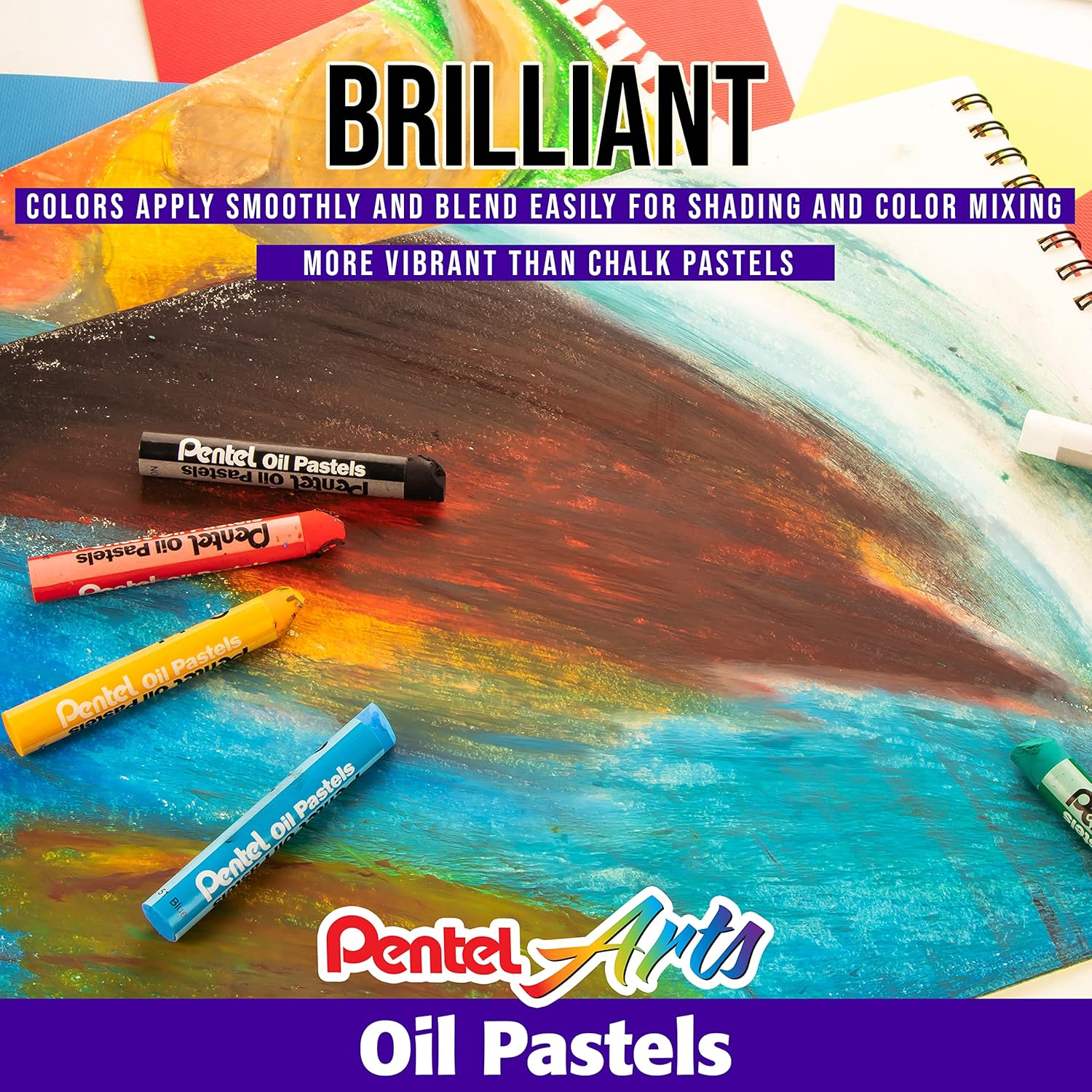 50-Color Oil Pastel Art Set