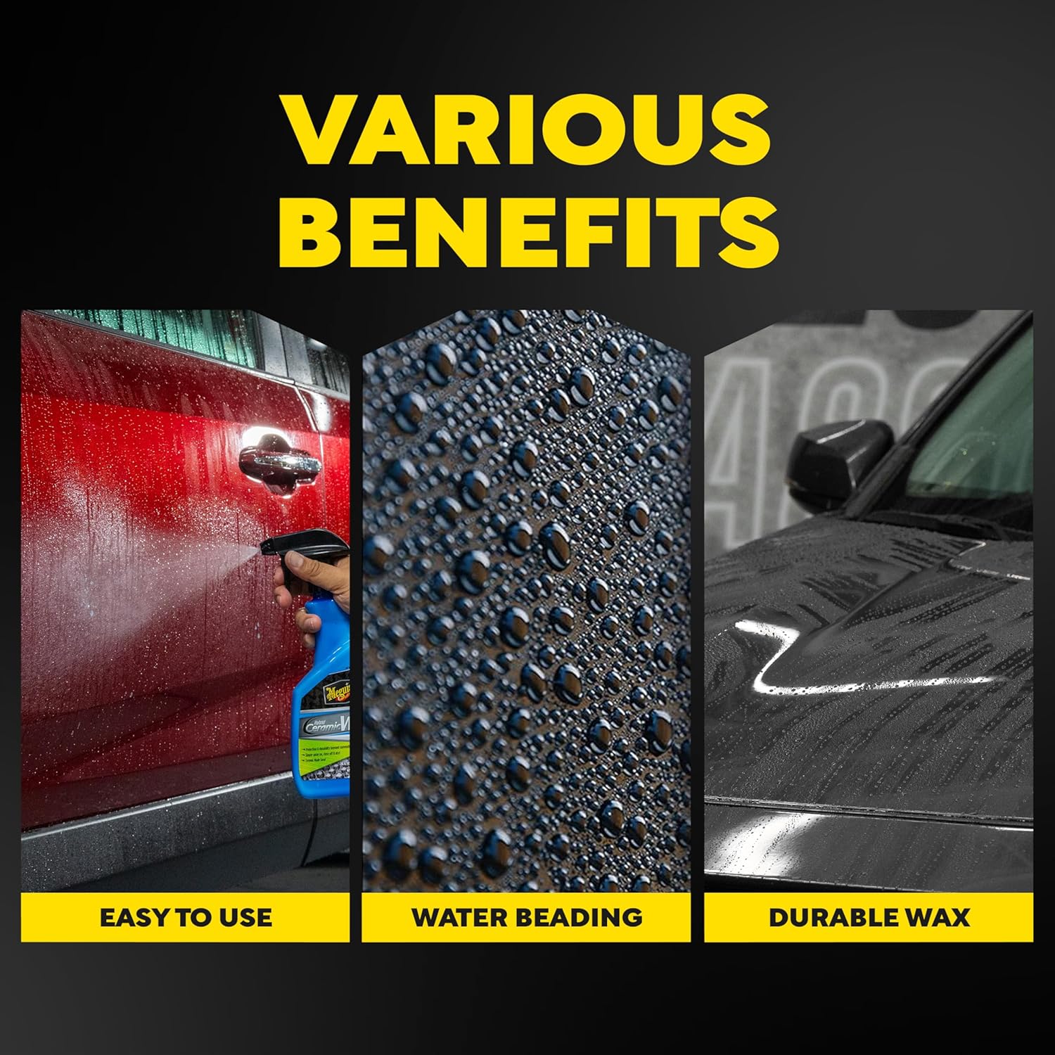 Meguiar’s Hybrid Ceramic Wax – 26 Oz, SiO₂ Spray Wax