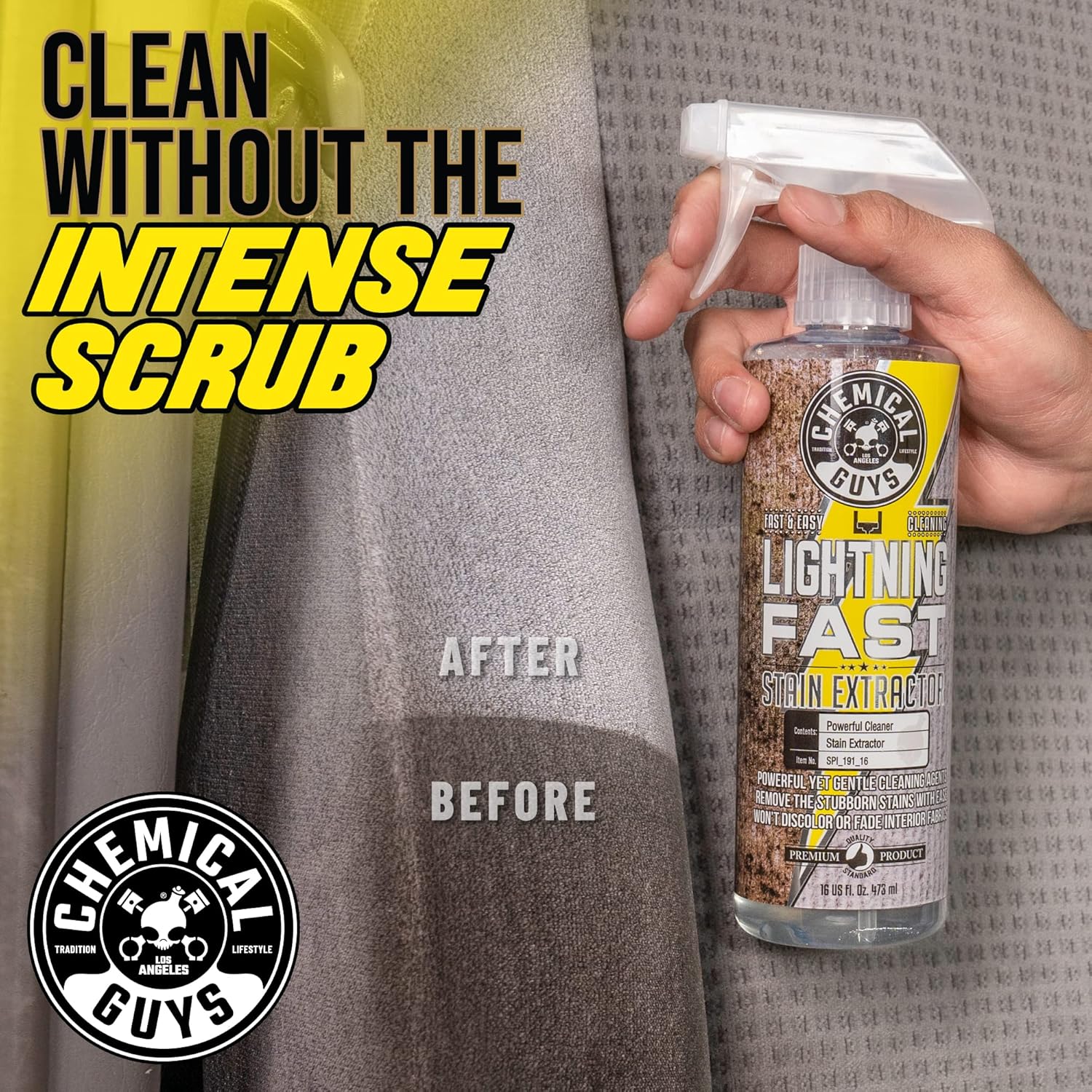Chemical Guys Lightning Fast Carpet & Upholstery Stain Extractor – 16 Oz