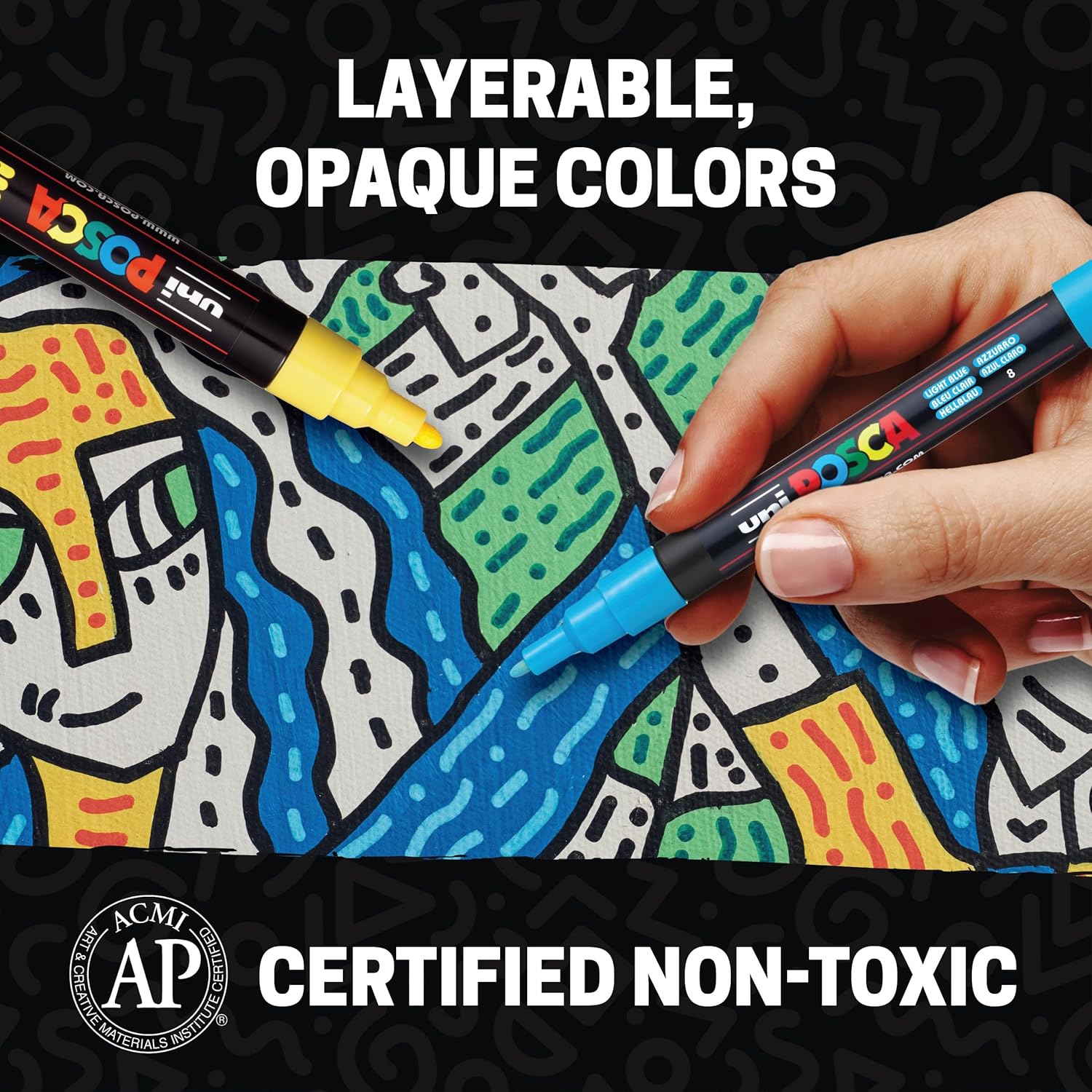 Fine Acrylic Paint Marker Set