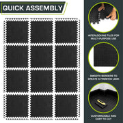 Interlocking EVA Foam Exercise Floor Mats