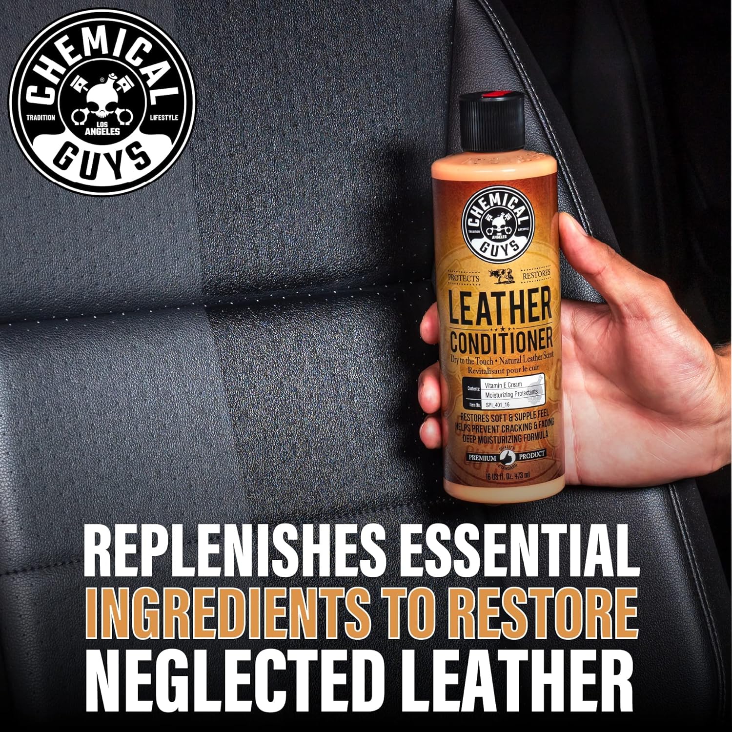 Chemical Guys Leather Cleaner & Conditioner Kit – 2 x 16 Oz
