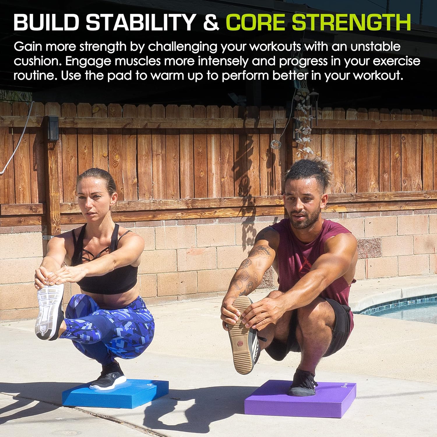 Exercise Balance Pad for Fitness & Stability Training