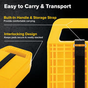 Camco RV Stabilizing Jack Pads – 4-Pack