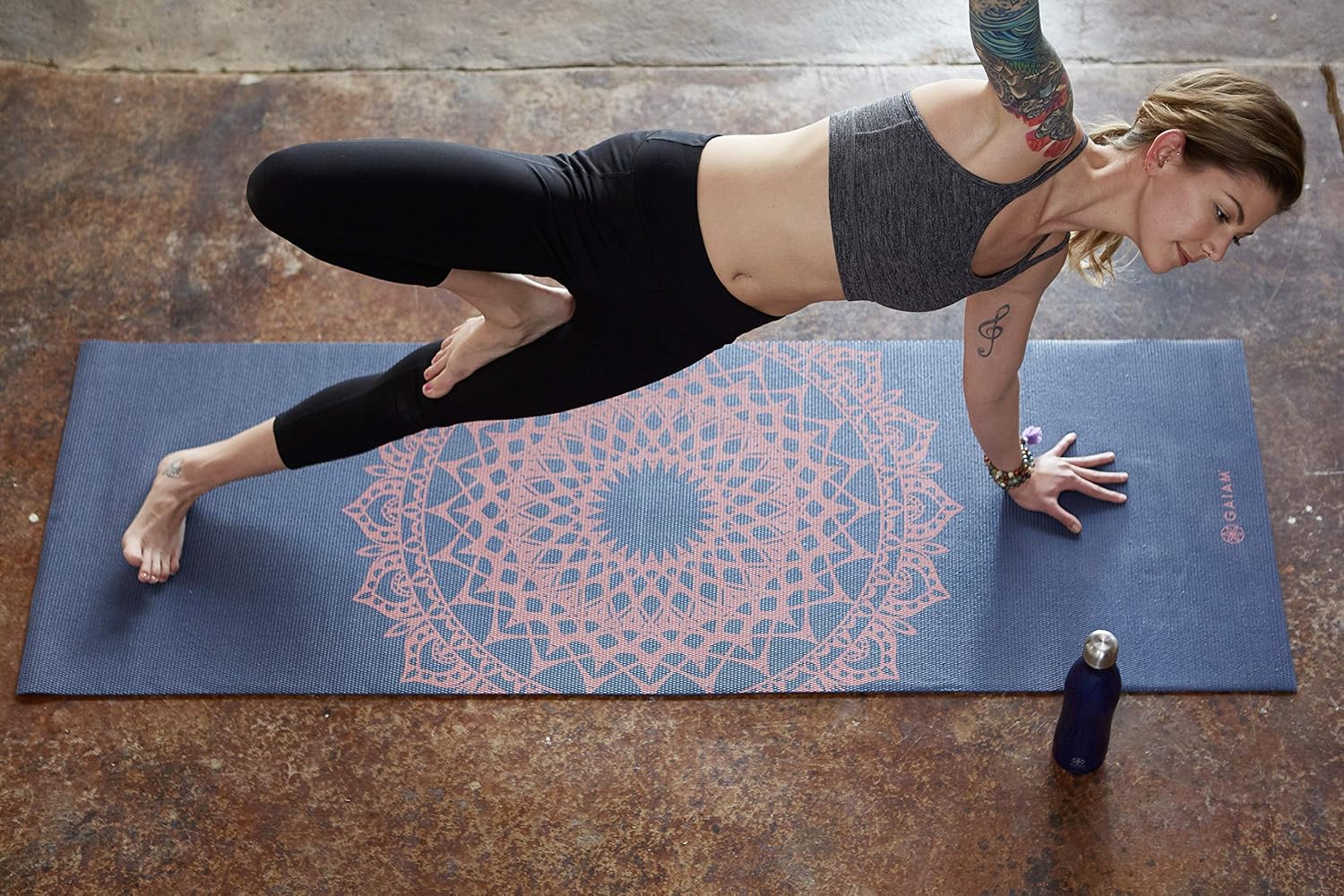Classic Printed Non-Slip Yoga Mat – 4mm