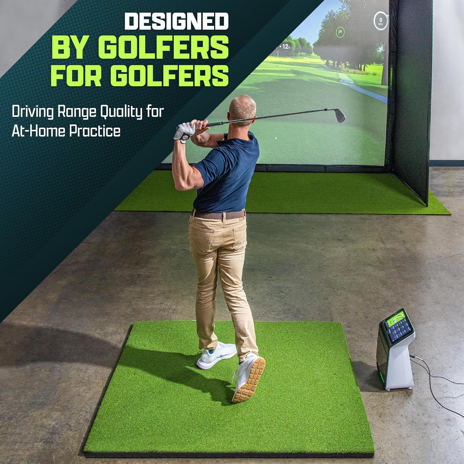 Heavy-Duty Golf Hitting Practice Mat