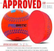 Neon Rubber Teeball for Youth Baseball & Softball
