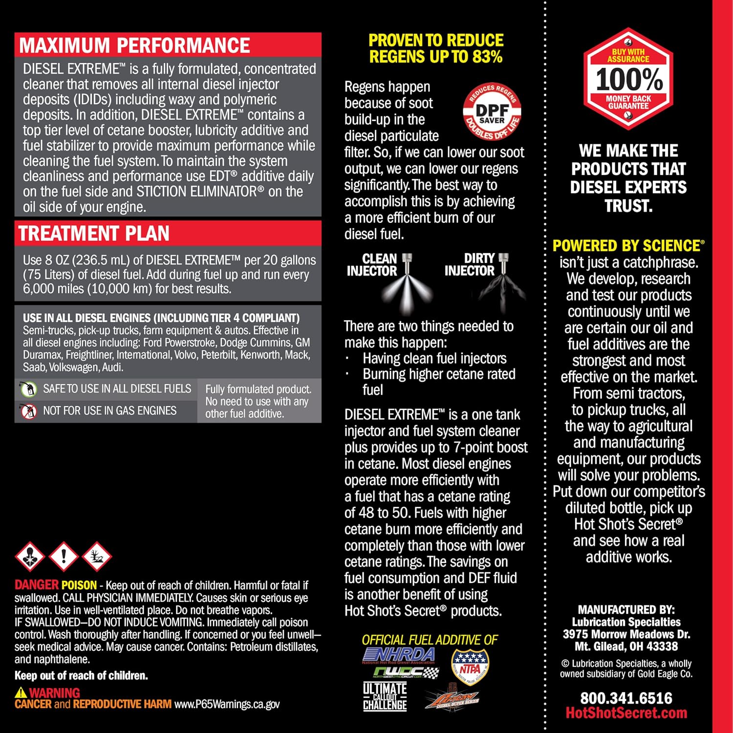 Hot Shot’s Secret Diesel Extreme Fuel Additive – 64 Oz, Treats 160 Gallons