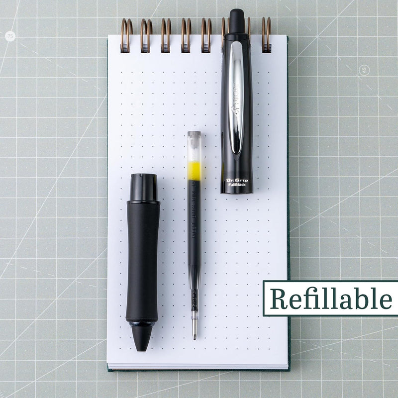 Full Black Ergonomic Ballpoint Pen
