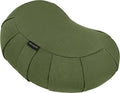 Crescent Meditation Cushion with Buckwheat Hull Fill
