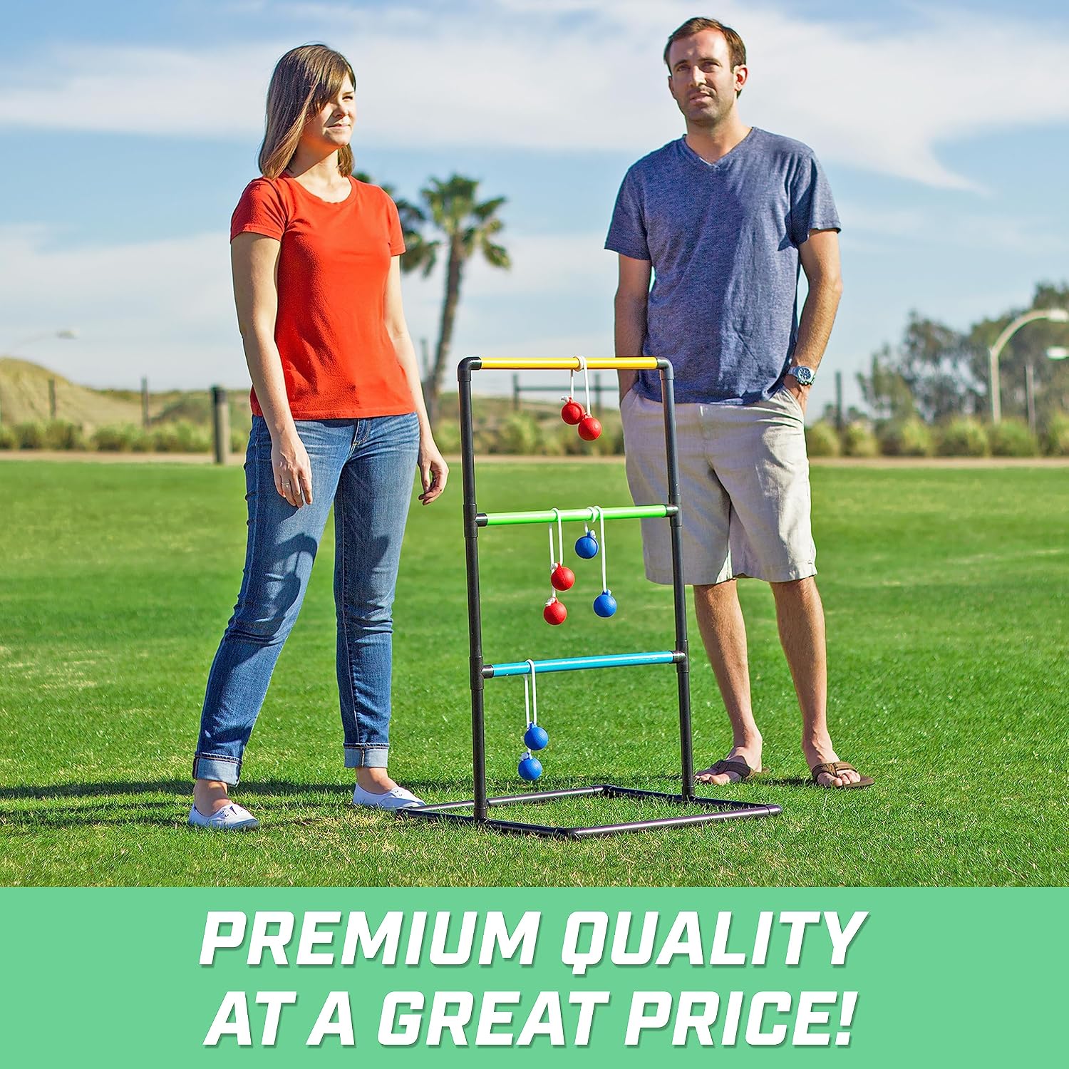Indoor Outdoor Ladder Toss Game Set