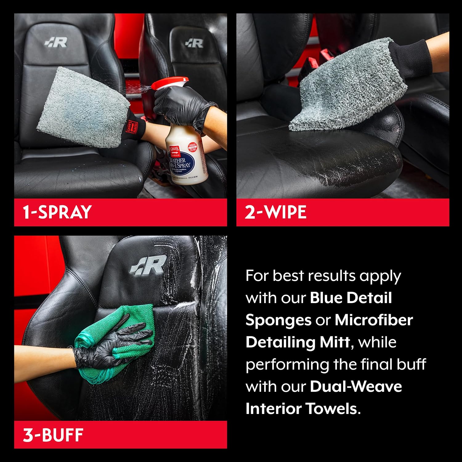 3-in-1 Leather & Vinyl Cleaner Conditioner – 22 oz