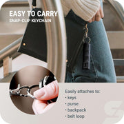 Pepper Spray with Fast Flip-Top Safety & Snap-Clip Keychain