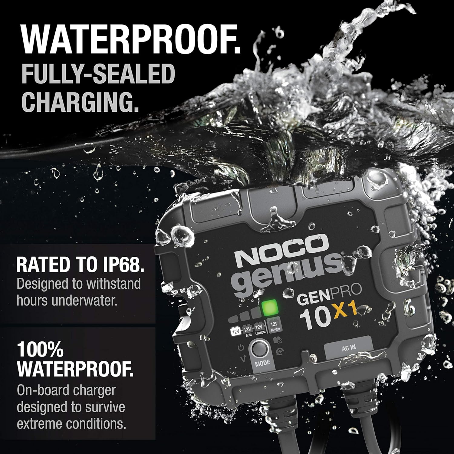 10A Waterproof Onboard Battery Charger