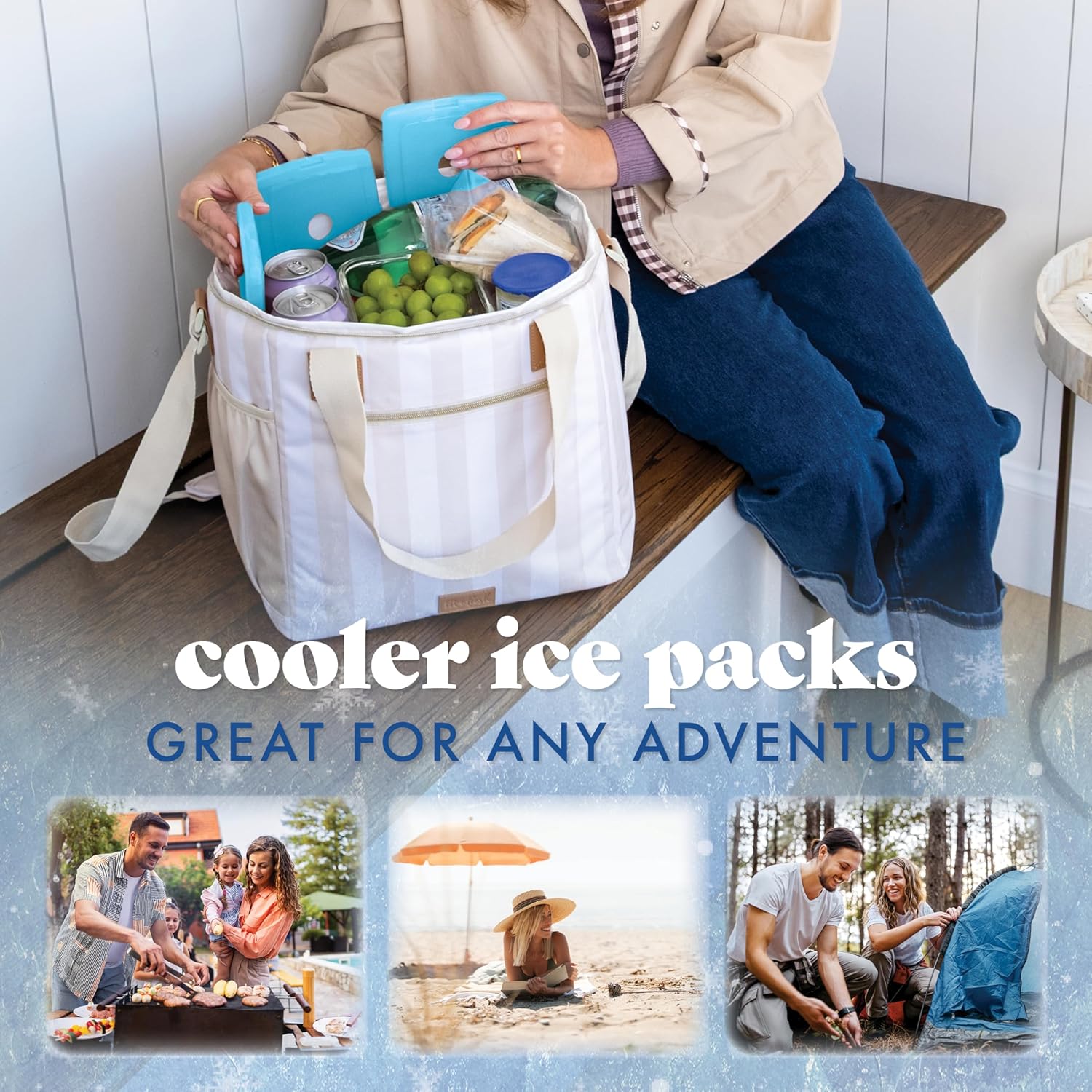 Reusable Slim Ice Packs – 4 Pack