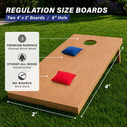 Regulation Wooden Cornhole Boards Set