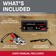 1.5A 6V/12V Automatic Battery Charger & Maintainer