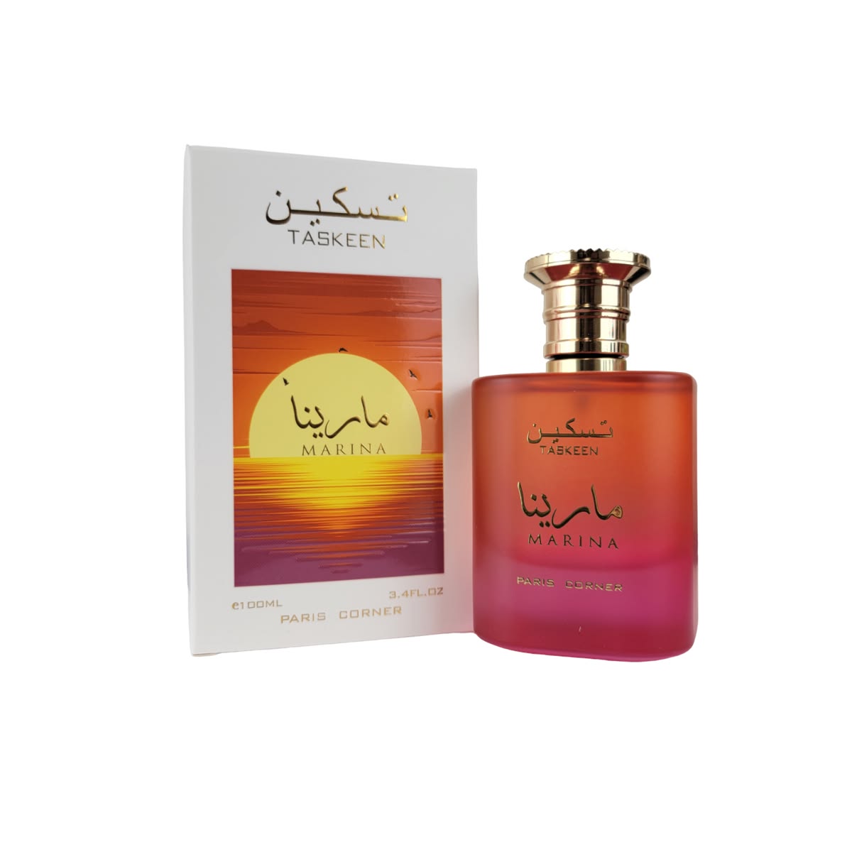 Paris Corner Taskeen Marina Tropical Eau de Parfum 100ml 3.4 oz unisex perfume bottle with box