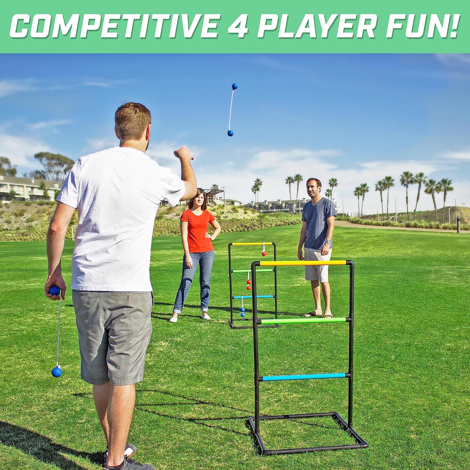 Indoor Outdoor Ladder Toss Game Set