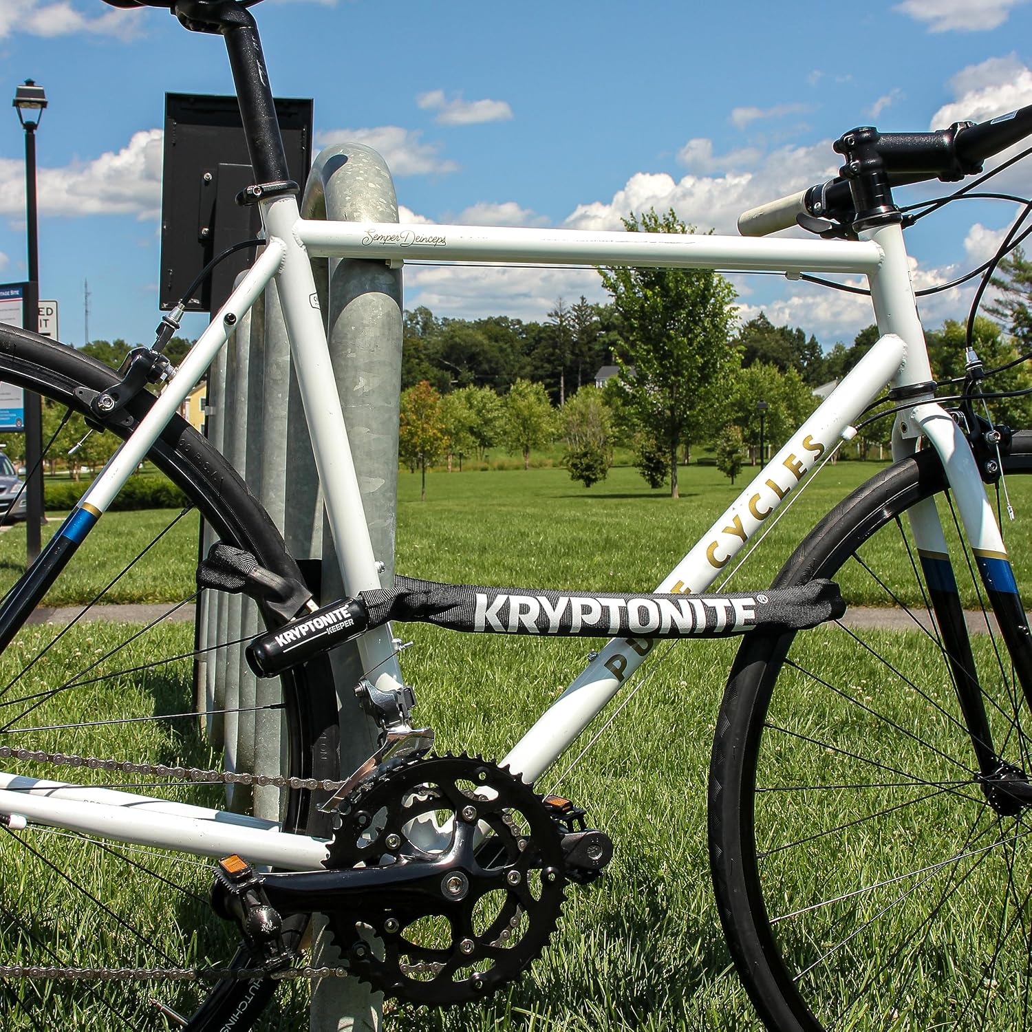 Heavy-Duty Bike Chain Lock with Keys