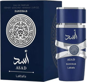 Lattafa Asad Zanzibar Eau de Parfum 100ml blue bottle for men