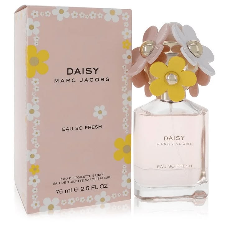 Marc Jacobs Daisy Eau So Fresh Eau de Toilette 75ml pink bottle with daisy cap for women
