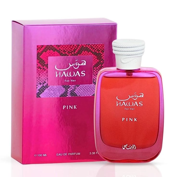Rasasi Hawas Pink For Her Eau de Parfum 100ml pink bottle for women